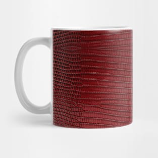 Red Lizard Leather Skin Mug